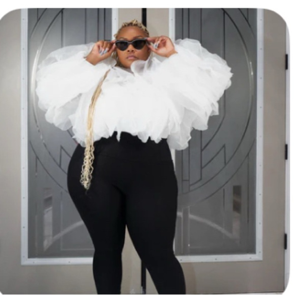White chiffon blouse